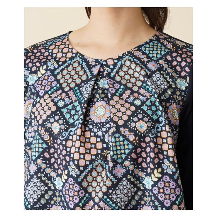 フラワープリント切替チュニック | Leilian PLUS HOUSE | 詳細画像13