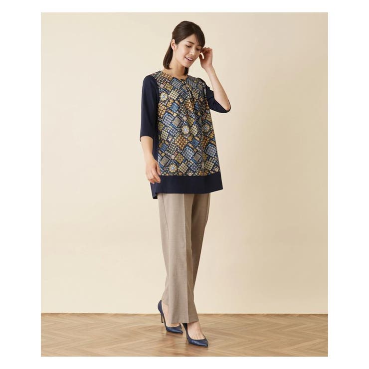 フラワープリント切替チュニック | Leilian PLUS HOUSE | 詳細画像18