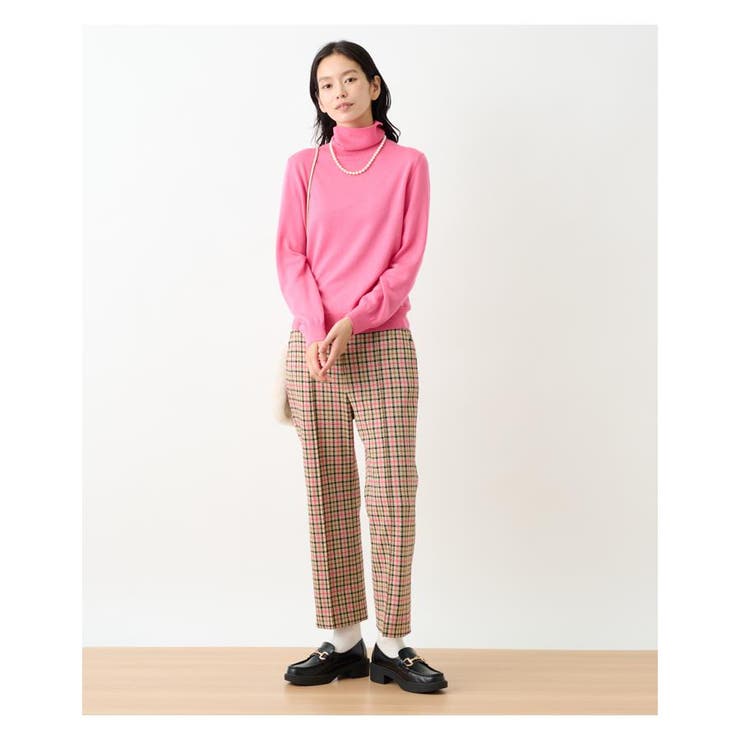 ZARA クロップドパンツ チェック - パンツ