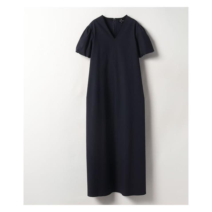 ランバン ウエストリボン 半袖 カットソー M ネイビー系 LANVIN チュニック レディース   【230627】