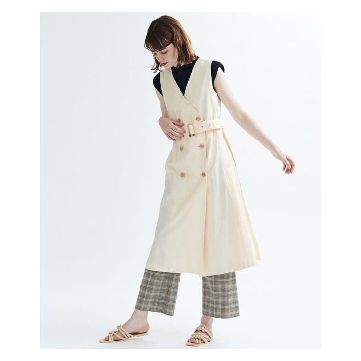 レイヤードトレンチコート[品番：LAVW0004140]｜LANVIN en Bleu