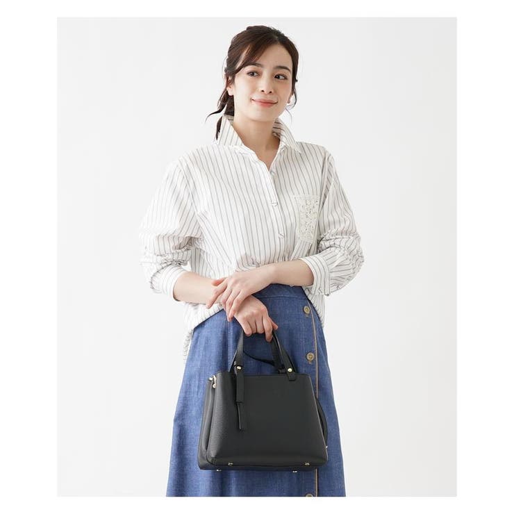 レリアンプラスハウス　2WAYレザーハンドバッグ レリアンプラスハウス Leilian PLUS HOUSE 2WAYレザー