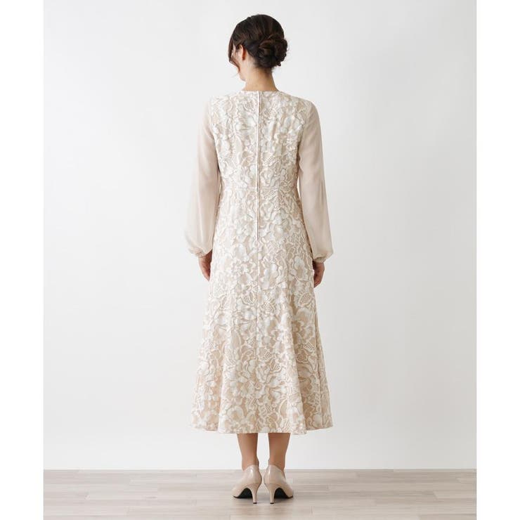 レリアン ボタニカルロングワンピース 9M ボタニカル織柄ワンピース|レリアン | レリアン公式オンラインストア