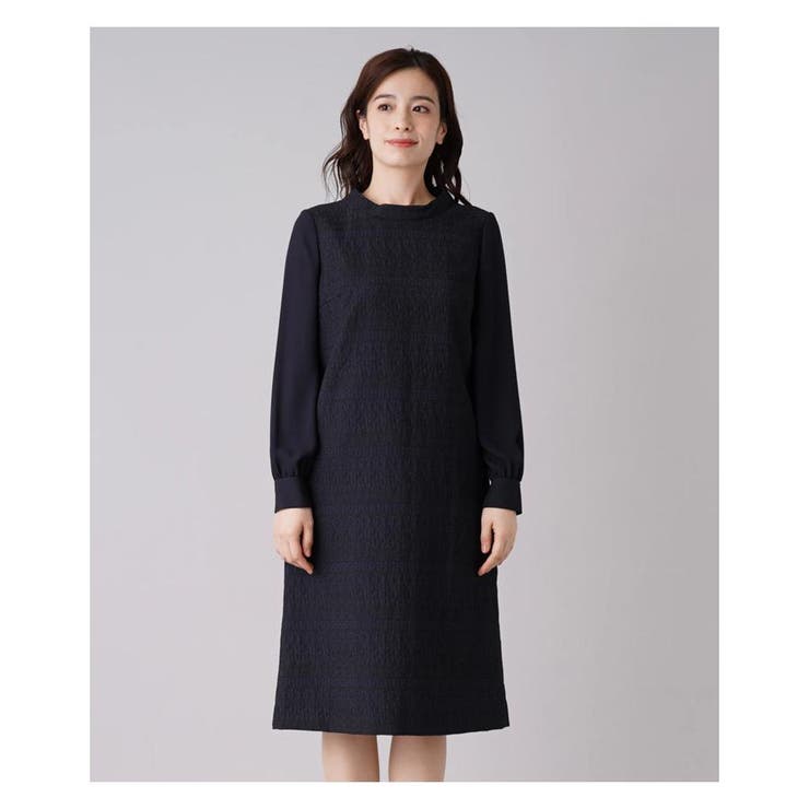 ジャカード切替ハイネックワンピース | Leilian | 詳細画像13