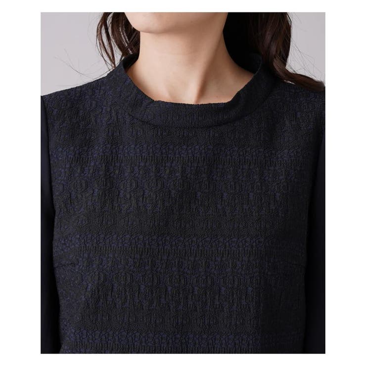 ジャカード切替ハイネックワンピース | Leilian | 詳細画像16