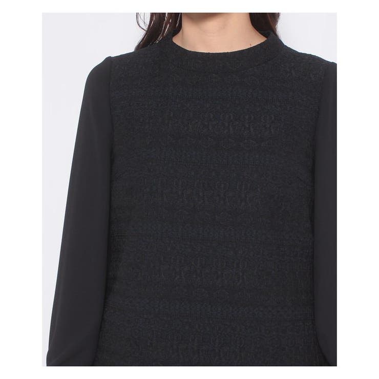 ジャカード切替ハイネックワンピース | Leilian | 詳細画像4