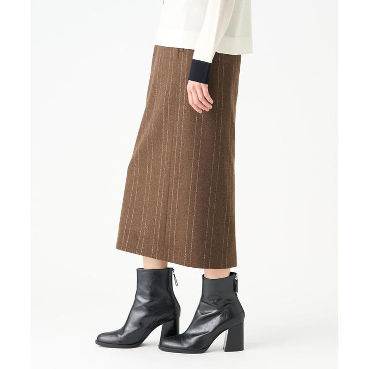 ウールストライプスカート[品番：LAVW0018211]｜LANVIN COLLECTION