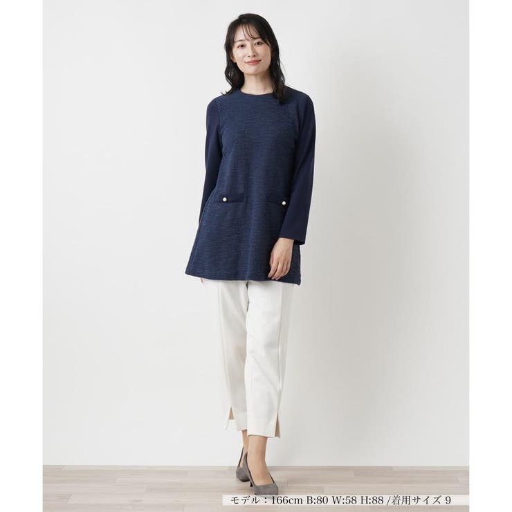 切替チュニックブラウス[品番：LAVW0018754]｜Leilian（レリアン）の