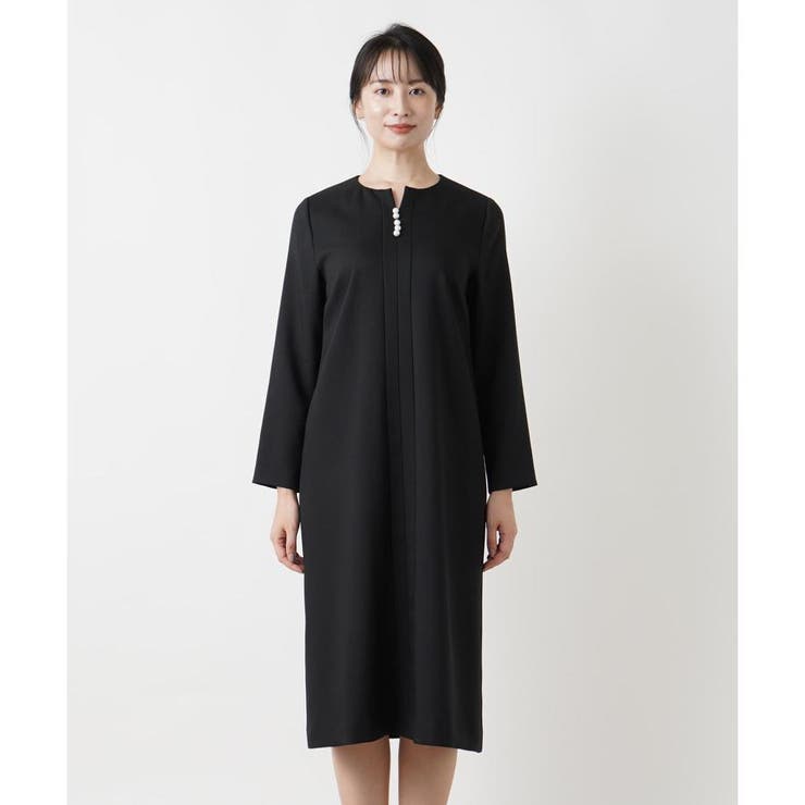 キーネックワンピース[品番：LAVW0018756]｜Leilian（レリアン）の  