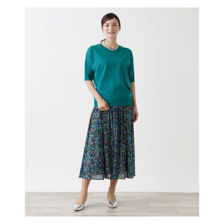 コットン混半そでニット | Leilian | 詳細画像2