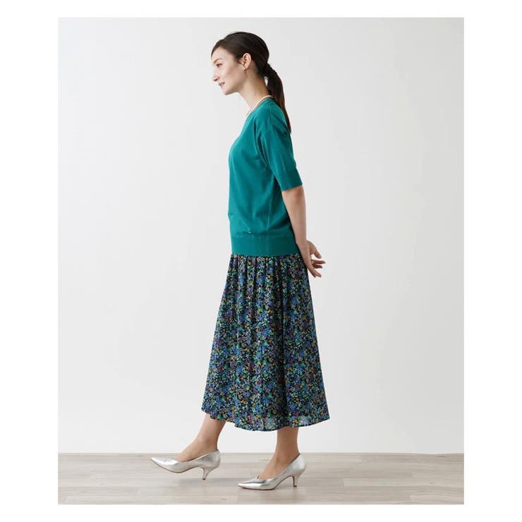 コットン混半そでニット | Leilian | 詳細画像3