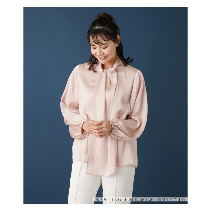 フロントデザインブラウス | Leilian PLUS HOUSE | 詳細画像1