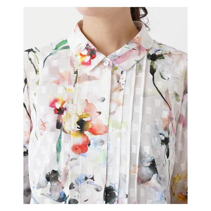 フラワープリントブラウス | Leilian PLUS HOUSE | 詳細画像8