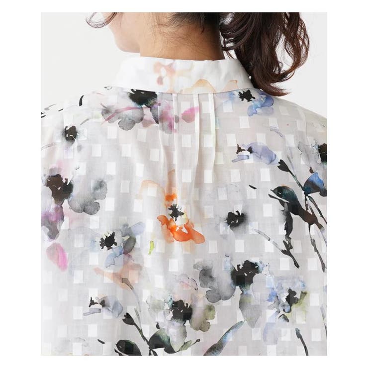 フラワープリントブラウス | Leilian PLUS HOUSE | 詳細画像9