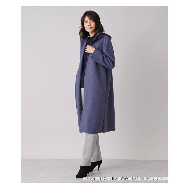 レリアンフード付きロングコート フード付きロングコート[品番：LAVW0005872]｜Leilian（レリアン