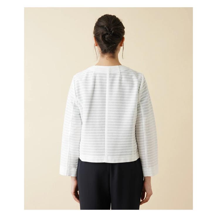 ノーカラージャケット[品番：LAVW0009456]｜Leilian PLUS HOUSE