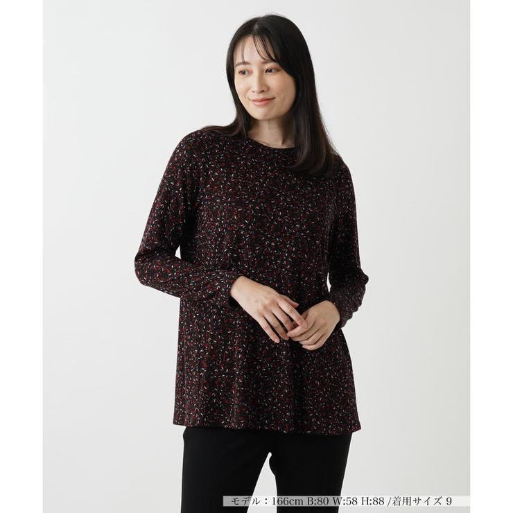 レリアン Leilian ワンピース 17+ 大きいサイズ 日本製 美品 秋冬  