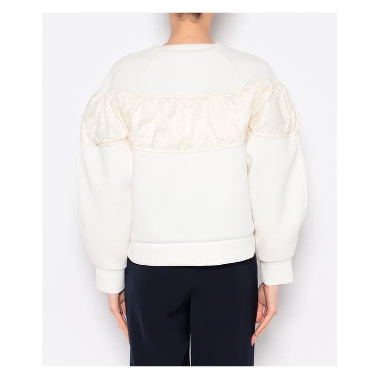 タフタギャザーコンビカットソー[品番：LAVW0007524]｜LANVIN en
