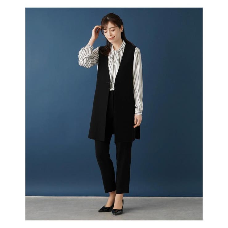 ロングベスト[品番：LAVW0013881]｜Leilian（レリアン）｜レディース