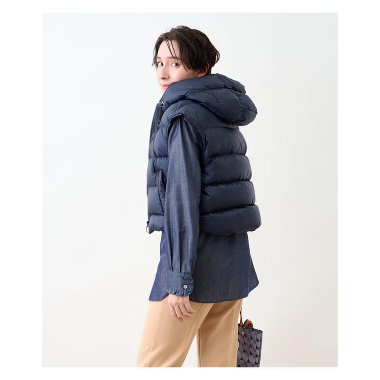 洗える ショートダウンベスト[品番：LAVW0011588]｜CARA O CRUZ