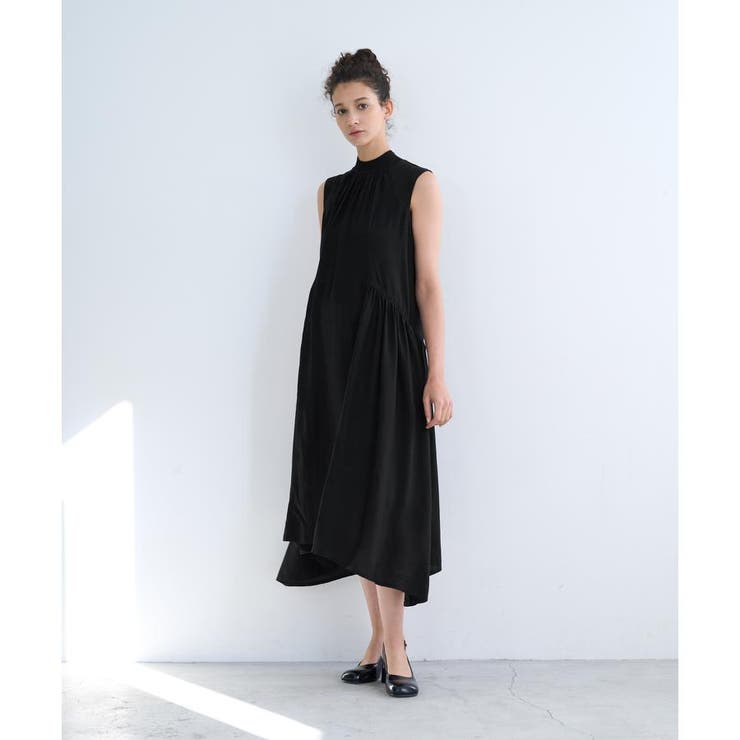 リブネックギャザーワンピース[品番：LAVW0009955]｜LANVIN en