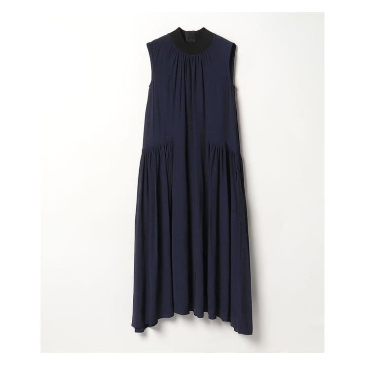 リブネックギャザーワンピース[品番：LAVW0009955]｜LANVIN en