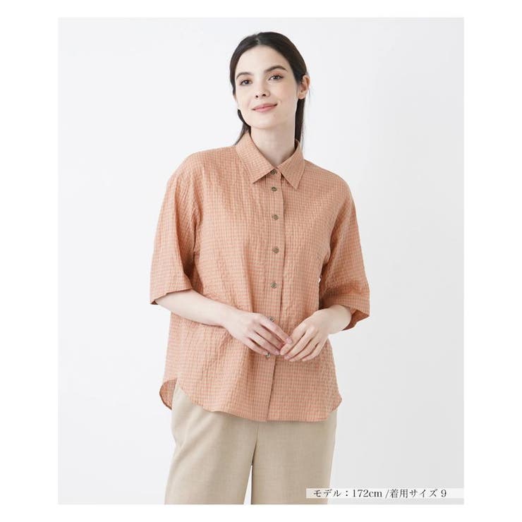 オレンジ系 | シャツブラウス | Leilian