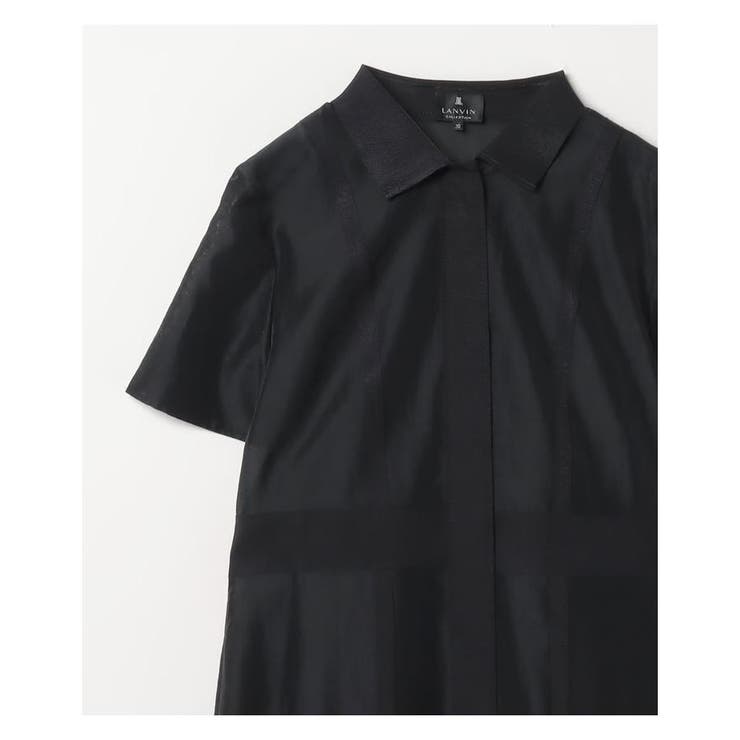 LANVIN COLLECTION シルク100% ロングワンピース 38 LANVIN