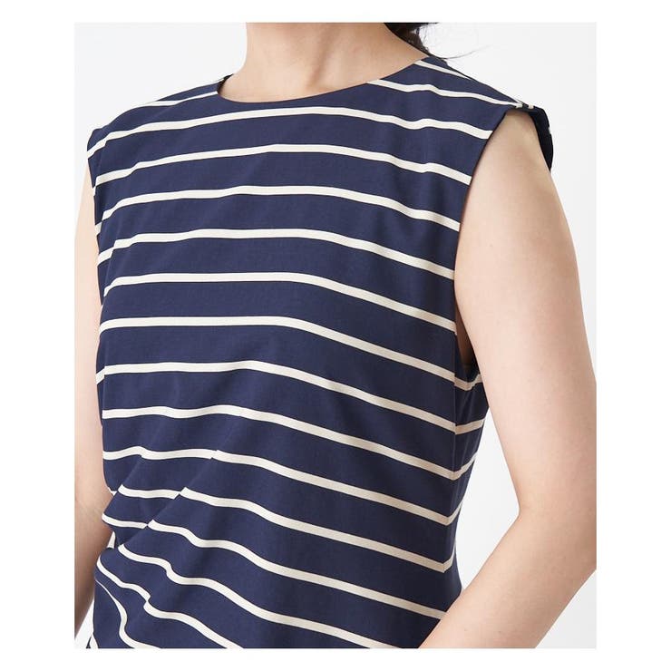 LANVINスポールストライプ ノースリーブ ゴルフワンピース 中古 レディース ランバンスポール LANVIN SPORT ワンピース 38