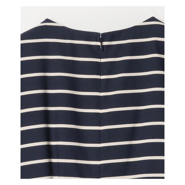 LANVIN collectionランダムストライプ ノースリーブワンピース LANVIN COLLECTION - LANVIN collectionランダムストライプ