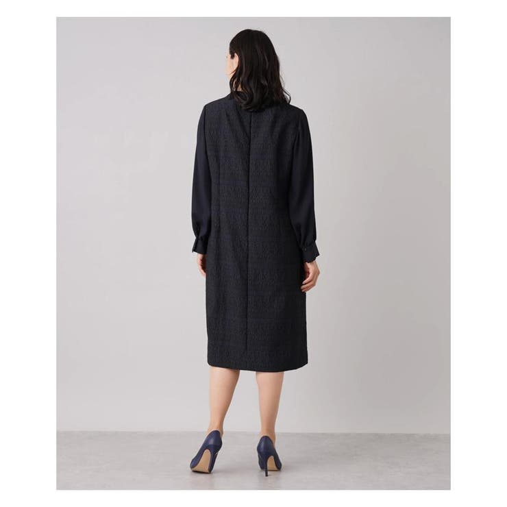 ジャカード切替ハイネックワンピース | Leilian PLUS HOUSE | 詳細画像10