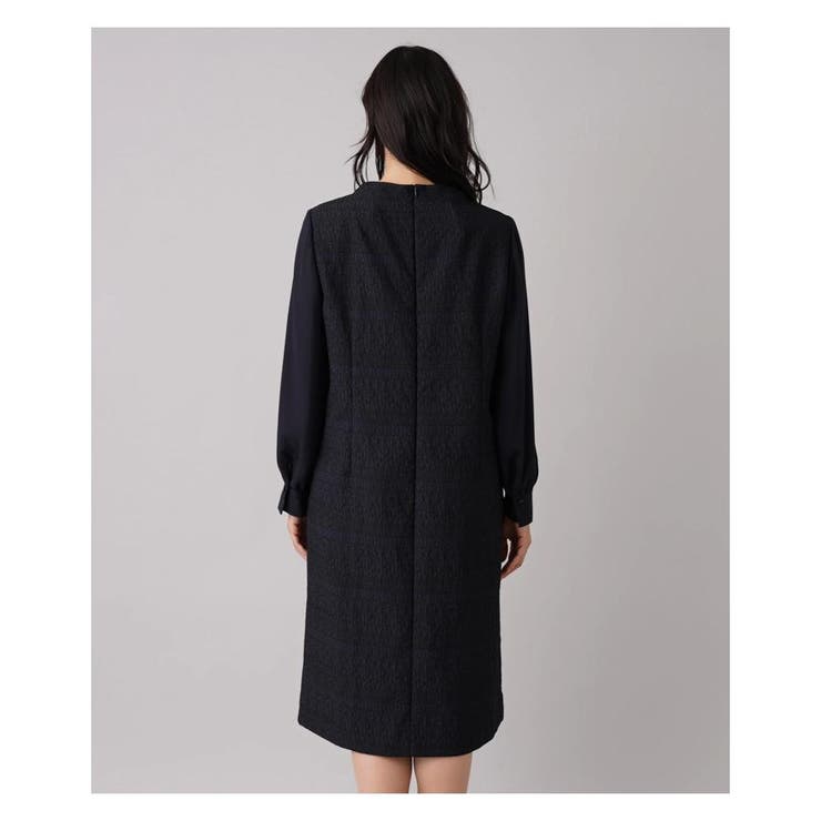 ジャカード切替ハイネックワンピース | Leilian PLUS HOUSE | 詳細画像13