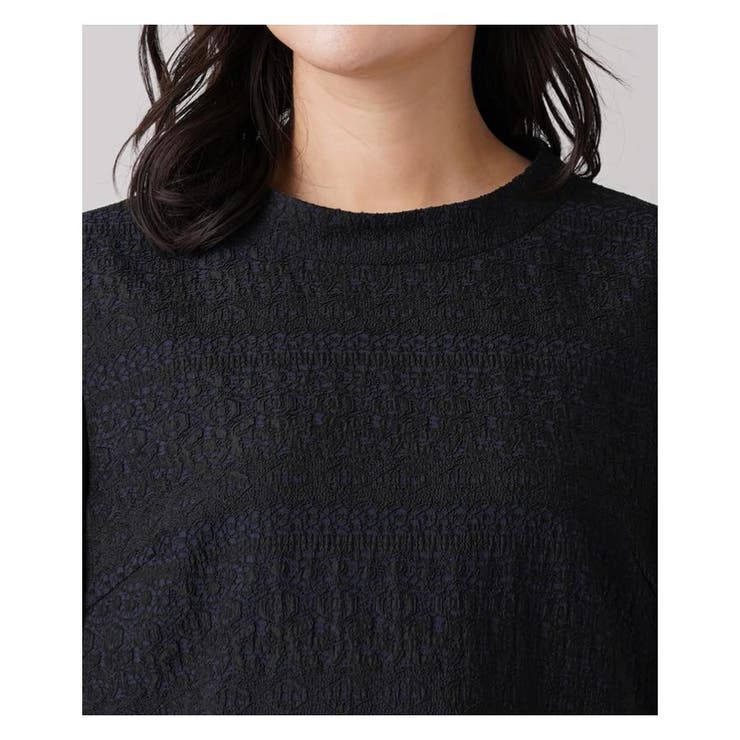 ジャカード切替ハイネックワンピース | Leilian PLUS HOUSE | 詳細画像14