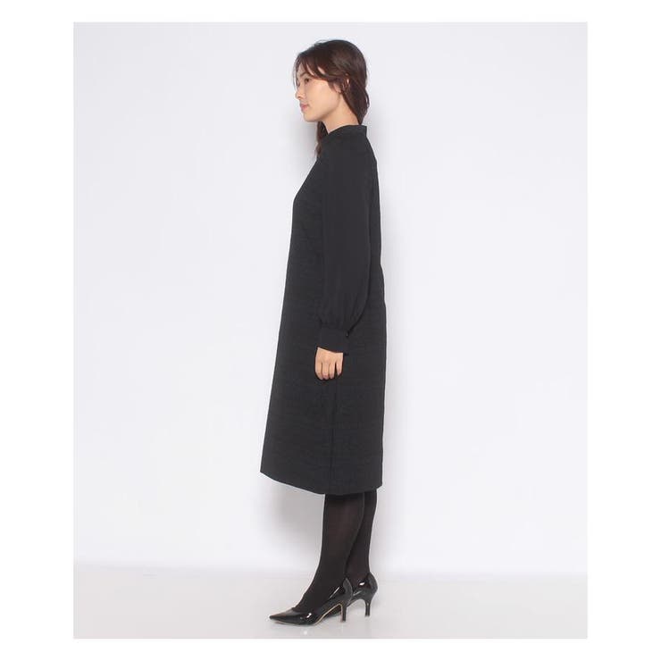 ジャカード切替ハイネックワンピース | Leilian PLUS HOUSE | 詳細画像2