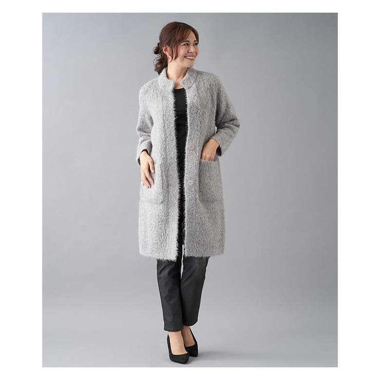 スタンドカラーニットカ-ディガン | Leilian PLUS HOUSE | 詳細画像2