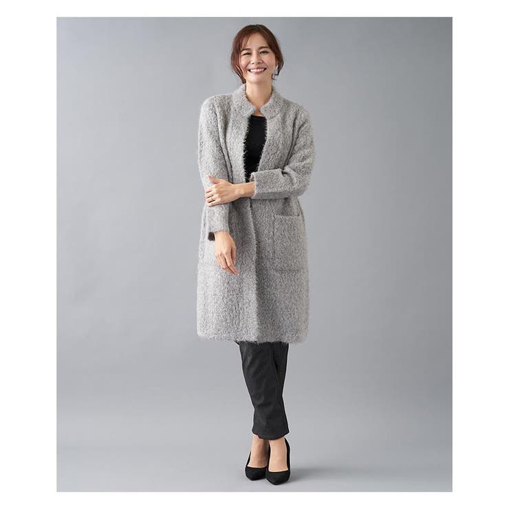 スタンドカラーニットカ-ディガン | Leilian PLUS HOUSE | 詳細画像4