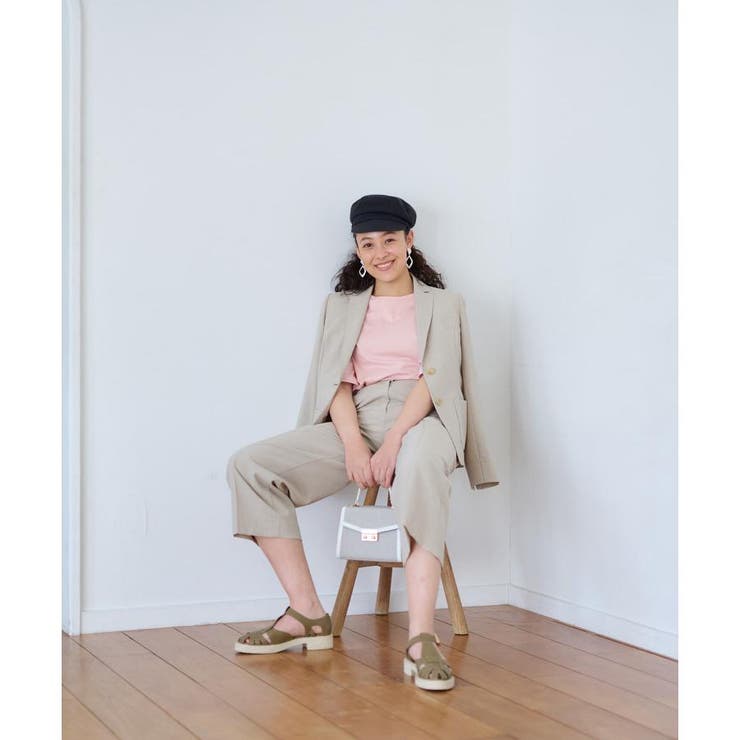 洗える ウエスト伸縮センタープレスパンツ | CARA O CRUZ | 詳細画像25