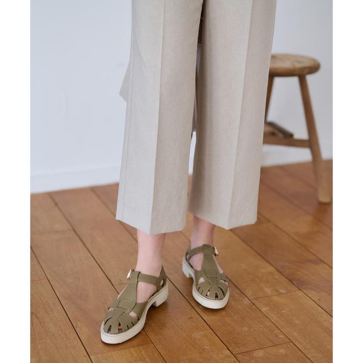 洗える ウエスト伸縮センタープレスパンツ | CARA O CRUZ | 詳細画像35