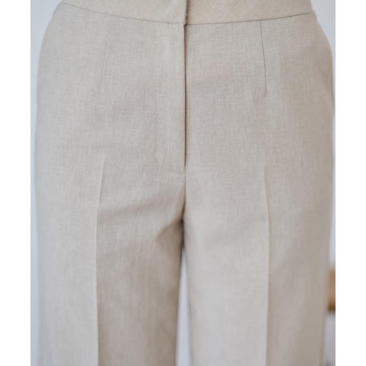 洗える ウエスト伸縮センタープレスパンツ | CARA O CRUZ | 詳細画像36