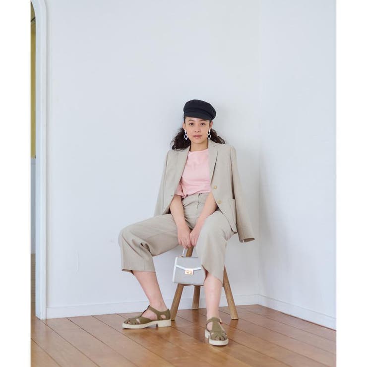 洗える ウエスト伸縮センタープレスパンツ | CARA O CRUZ | 詳細画像24