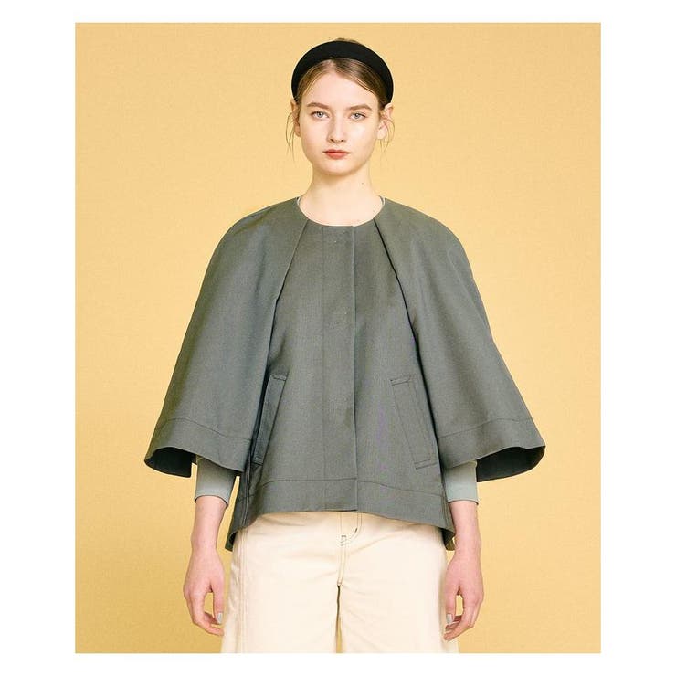 シャンブレーギャバテントラインジャケット[品番：LAVW0004203  