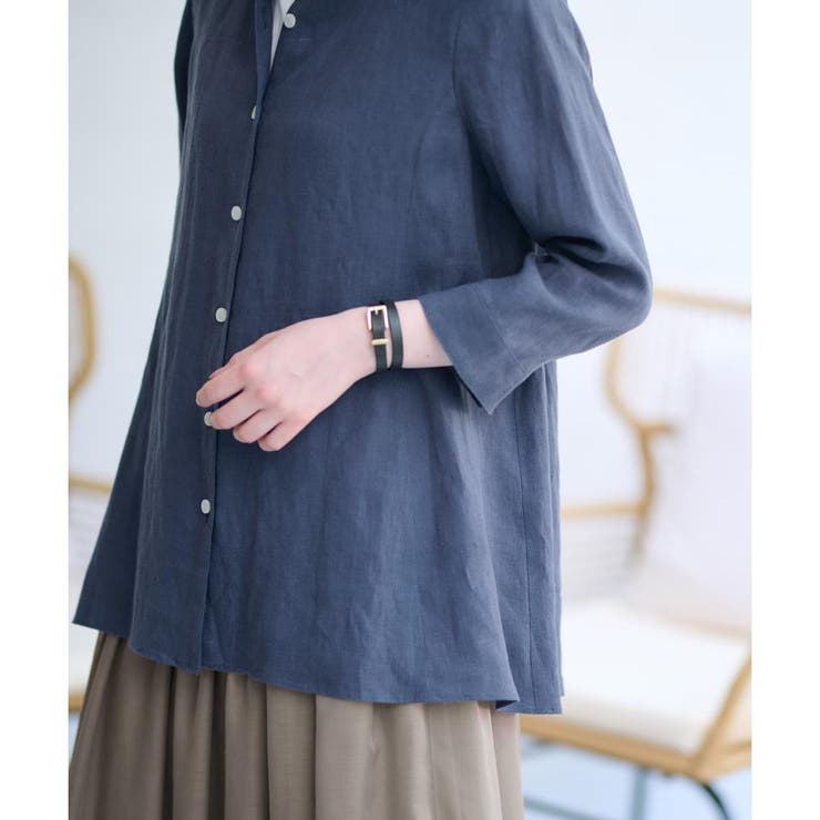 洗える 麻シャツ[品番：LAVW0015817]｜CARA O CRUZ（キャラ