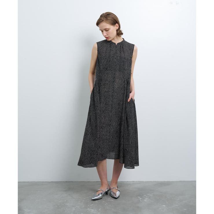 ギャザーワンピース[品番：LAVW0016025]｜LANVIN en Bleu