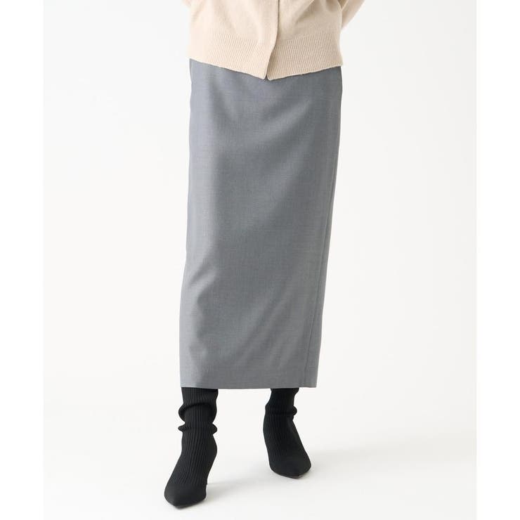 シルクウールミドル丈スカート[品番：LAVW0017426]｜LANVIN COLLECTION 