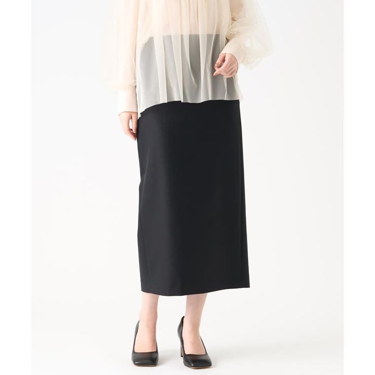シルクウールミドル丈スカート[品番：LAVW0017426]｜LANVIN COLLECTION 