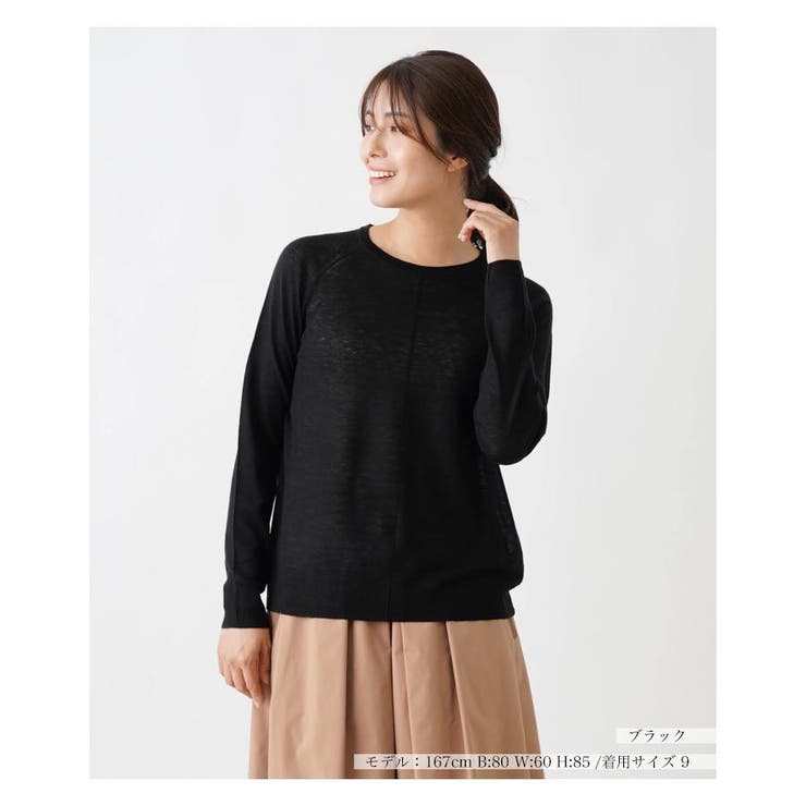 クルーネックニットプルオーバー[品番：LAVW0017039]｜Leilian 