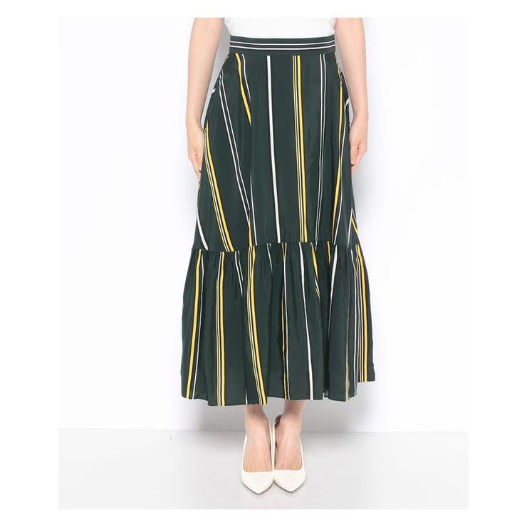 【LANVIN en Bleu】Window of The stripeスカート LANVIN en Bleu】Window of The stripeスカート