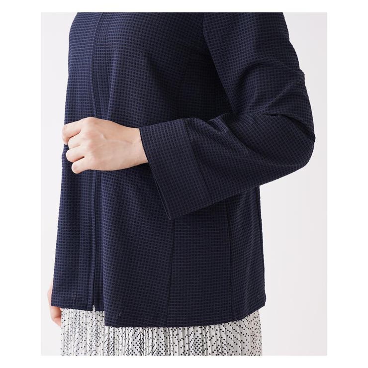 ジッパーノーカラージャケット | Leilian PLUS HOUSE | 詳細画像28