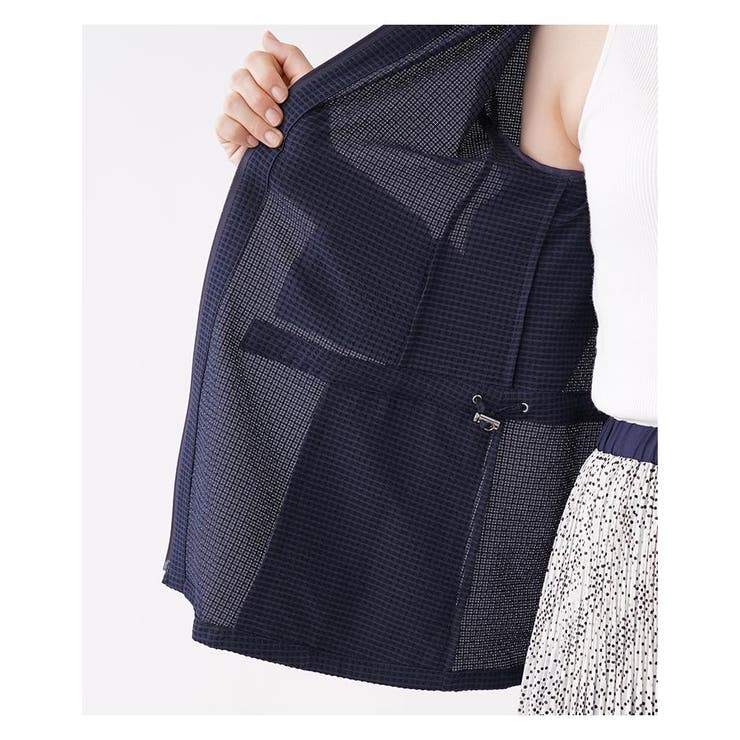 ジッパーノーカラージャケット | Leilian PLUS HOUSE | 詳細画像30