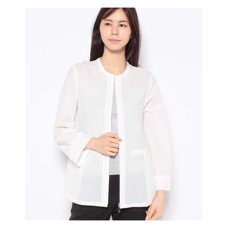 ジッパーノーカラージャケット | Leilian PLUS HOUSE | 詳細画像20